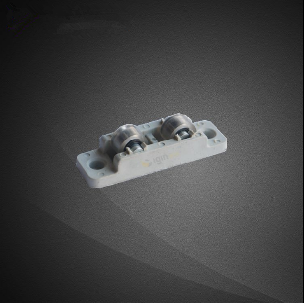 Plastic steel doors and windows 80 light plastic PVC single translation push-pull ground sliding track waterproof moisture break stainless roller