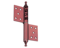 5 Inch Red Ancient Bronze Pagoda Head Crown Head Aluminum Hinge Partial Shaft Hinge Banner-Shaped Hinge Removable Hinge