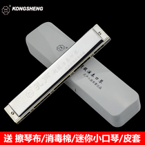German imported Kong sound harmonica 24 holes beginner students adult children introductory Polyphonic C tune professional performance level