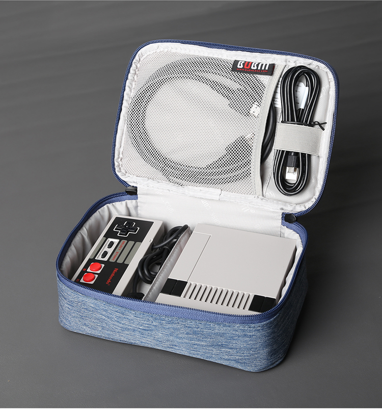 BUBM Nintendo NES túi lưu trữ NES host túi phụ kiện lưu trữ kỹ thuật số bảo vệ Túi xách tay - PS kết hợp cáp sạc 3 trong 1