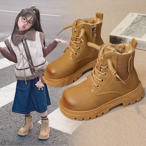 Martens, утепленные короткие сапоги для мальчиков, 2023, осенние, тренд сезона