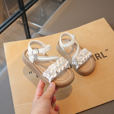 Girls' Princess Sandals 2026 New Summer Fashionable Casual Thick-Soled Soft-Soled Beach Shoes for Children and Older Girls — 2