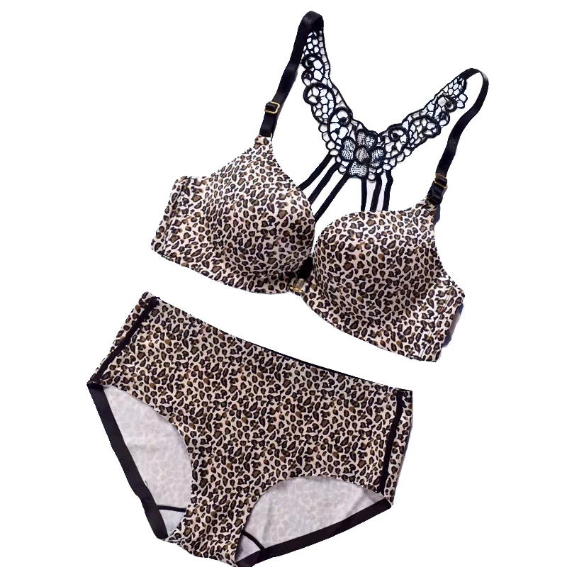 Sexy underwear, set, supporting wireless bra, beautiful back