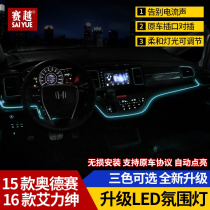 15-19 Odyssey instrument panel atmosphere light hybrid version 16 models Alison car led atmosphere light modification