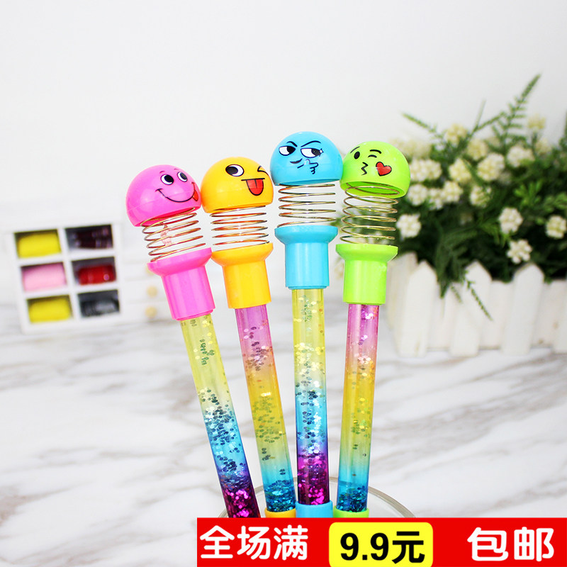 Net Red Ecstasy-stream sand pen cartoon expression Wawa head fairy Rod Pen Cartoon Streaming Sand Pen in Sex Pen