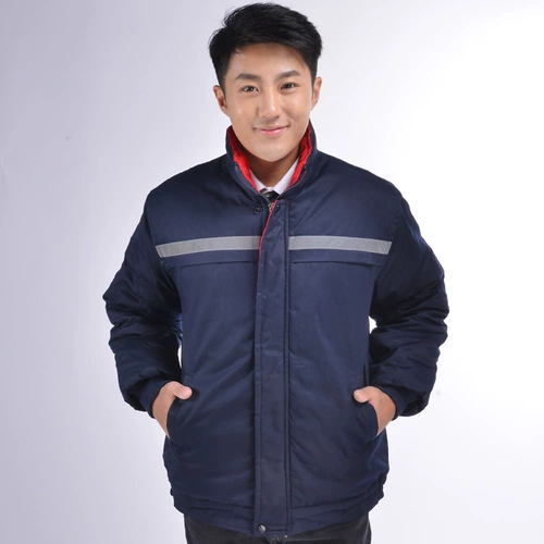 Зимний удерживающий тепло ветрозащитный утепленный пуховик для работы, куртка, делается под заказ