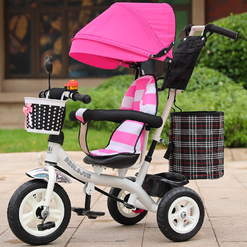 Children's three-wheeler can push male girl's bicycle for baby trolley Baby riding car 1-2-3-5 years old