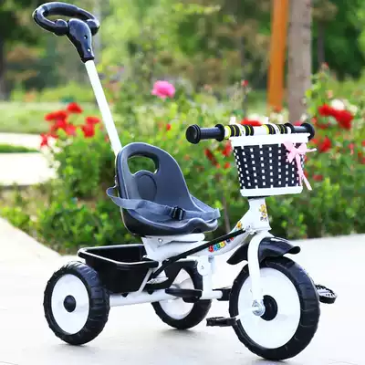 Children's tricycle hand push boy bicycle Female baby car Infant stroller 1-2-3-5 years old