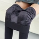 Thanh niên nữ giảm béo cộng với quần legging thun nhung dày mùa thu và mùa đông mới bước chân để giữ ấm bên ngoài mặc một chiếc quần quần legging cao cấp