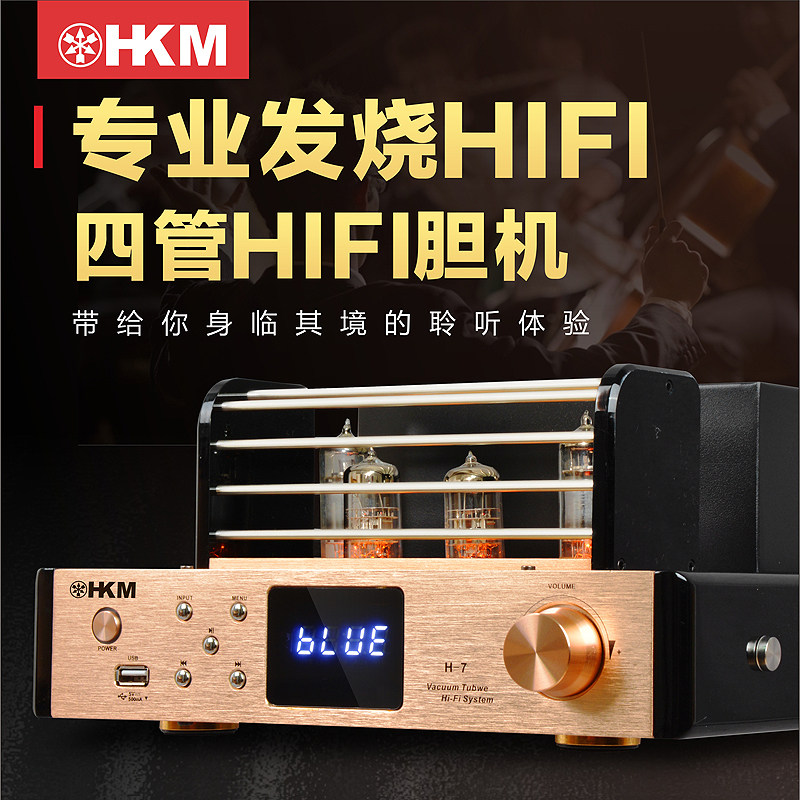 Gallbladder power amplifier home fever-grade Bluetooth advanced set audio combination front gallbladder and rear stone high-end tube power amplifier