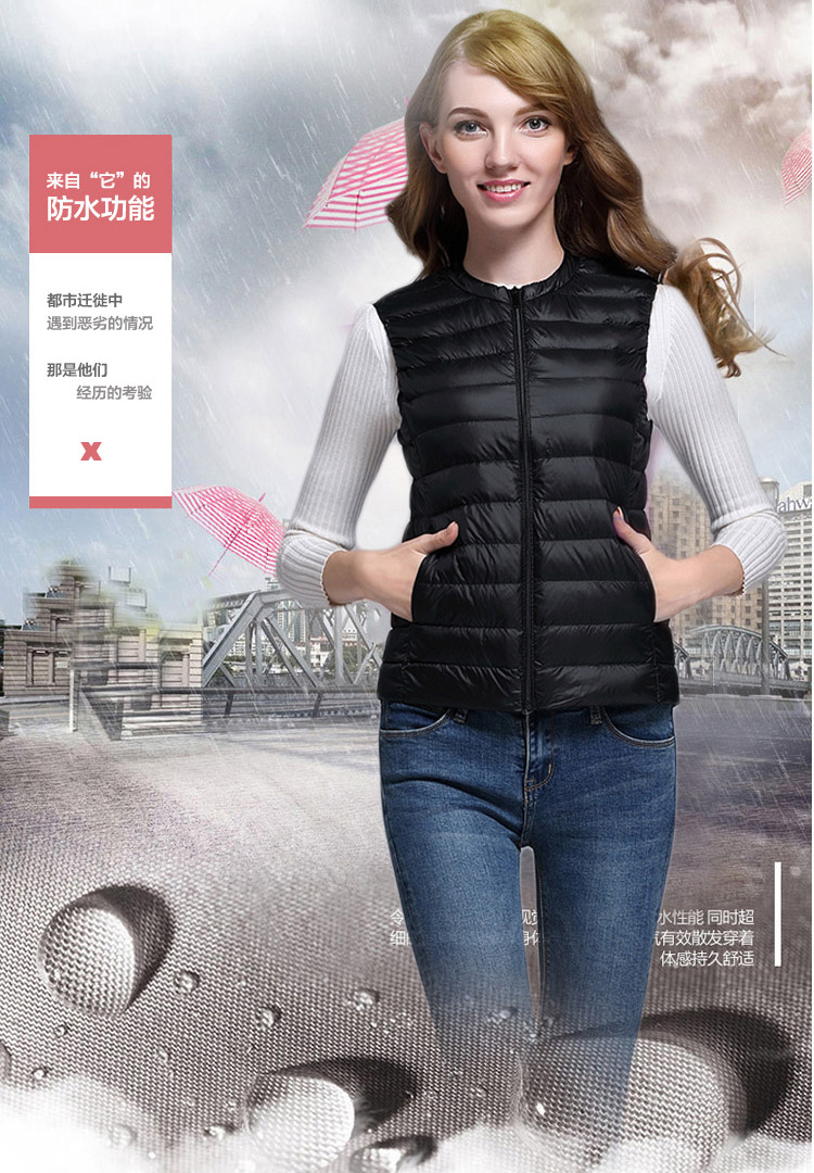 Áo vest nữ mùa thu và mùa đông ngắn phiên bản Hàn Quốc của áo vest mỏng bên trong mặc vest siêu mỏng xuống vest chống hở ao khoac nu