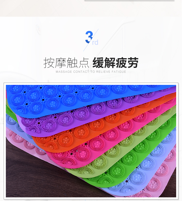 Tắm dày chống trượt mat phòng tắm vòi sen massage với cốc hút nhà vệ sinh chống thấm vỡ phòng tắm nhà mat - Thảm sàn tấm xốp trải sàn