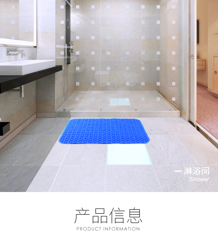 Tắm dày chống trượt mat phòng tắm vòi sen massage với cốc hút nhà vệ sinh chống thấm vỡ phòng tắm nhà mat - Thảm sàn tấm xốp trải sàn