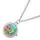 Children's cute quartz watch pocket watch creative flip cover rotatable luminous hanging watch student cartoon gift necklace watch for women