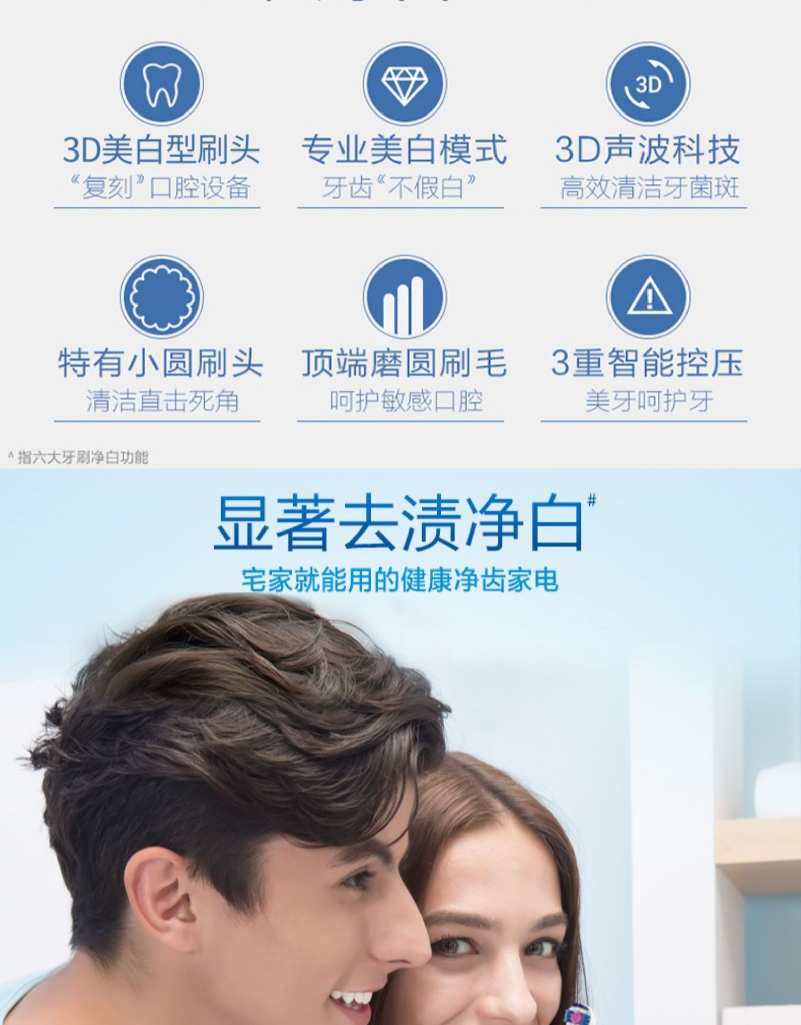 电动牙刷标杆 欧乐B P3000电动牙刷 图2