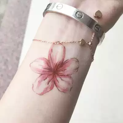 韓國小清新手腕小花鎖骨防水女生紋身貼疤痕遮瑕腳踝刺青花朵貼紙