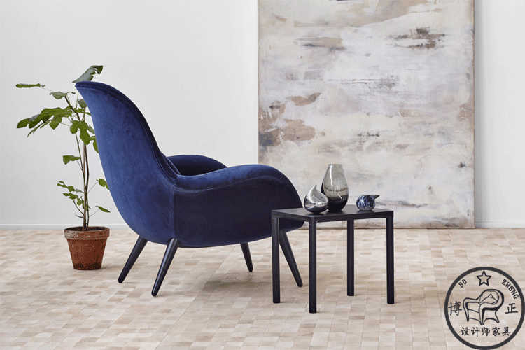 Ghế Swoon Lounge Ghế Bắc Âu Thiết kế sáng tạo Đồ nội thất Hình ghế Lounge Ghế Lounge sofa da bò
