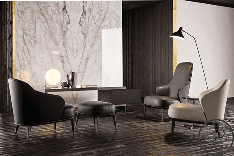 LESLIE Sillón tapizado thiết kế nội thất sáng tạo nghệ thuật Bắc Âu ghế phòng chờ cá tính ghế tựa bệt
