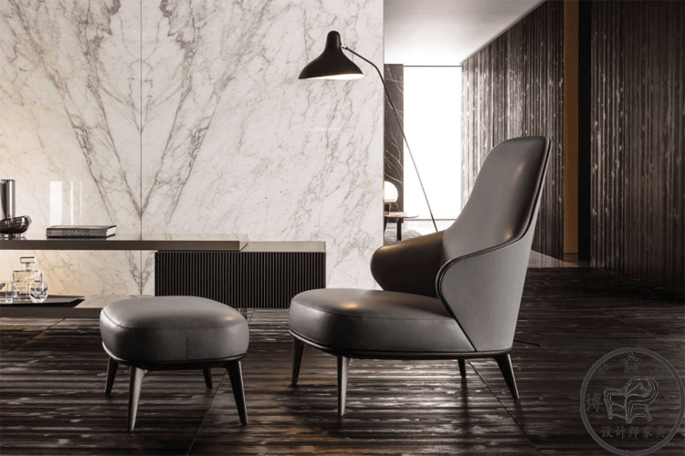 LESLIE Sillón tapizado thiết kế nội thất sáng tạo nghệ thuật Bắc Âu ghế phòng chờ cá tính ghế tựa bệt