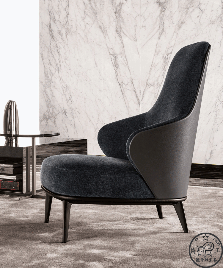 LESLIE Sillón tapizado thiết kế nội thất sáng tạo nghệ thuật Bắc Âu ghế phòng chờ cá tính ghế tựa bệt