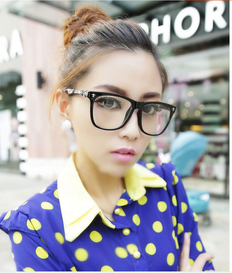 Xue Zhiqian với gọng kính đen nam retro mặt lớn full frame kính gọng kính mắt nữ đã hoàn thành khung kính cận thị mắt kính nam