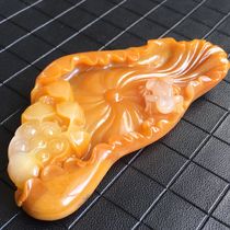 Yunnan Huanglong Yulongling Yangyanhe Laokeng material small ornaments Lotus Pond Night Seiko hand-carved distribution certificate