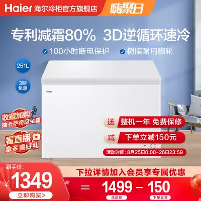 Haier Haier BC BD-251HD Household commercial horizontal refrigeration and refrigeration conversion large capacity freezer freezer