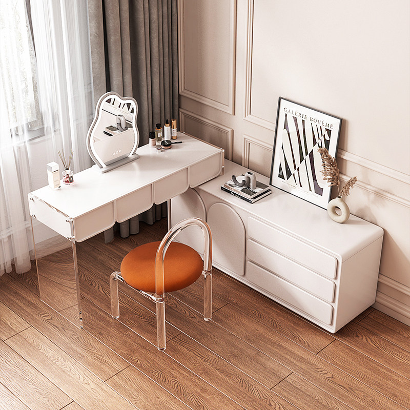 Makeup table cream wind computer table light luxury desk net red home multi-function bedroom simple dressing table spot