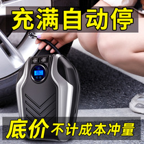 Car-mounted air pump car van Flushing pound with lamp gas pump charging pump air stick self-driving tour