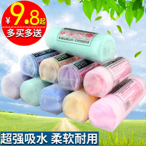 Multifunctional large imitation deerskin towel wipe car rag dry hair quick water absorption thick towel does not lose hair