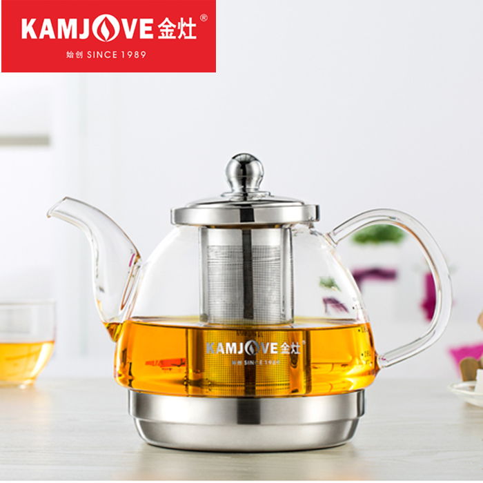 Golden A100 induction cooker special glass kettle Kettle thickened high temperature tea maker Filter net tea kettle