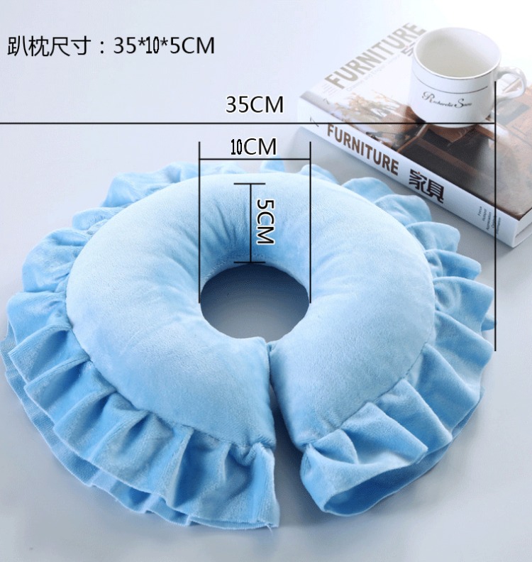 Thẩm mỹ viện gối mặt hình chữ u gối có thể tháo rời và có thể giặt được gối massage gối làm đẹp 趴 gối thẩm mỹ hình chữ u chuyên dụng gối cho bé