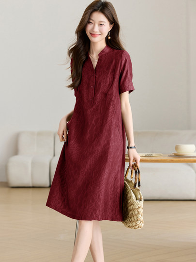 Casual Dress 2025 New Style This Year's Popular Hot Item Summer High-End Feel Covers Belly and Looks Slimming A-Line Skirt for Women