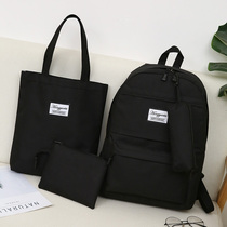 Ins Super Fire School Bag Korean Edition Harajuku Ulzzang High School Students Simple Junior High School Backpack Womens Backpack Versatile