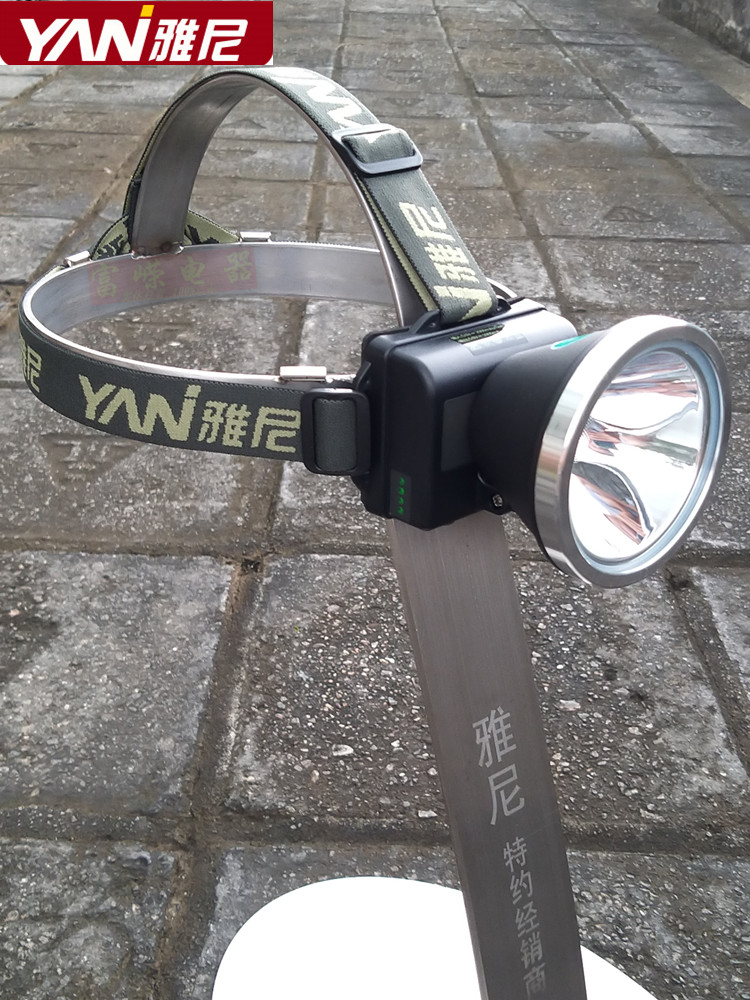 Yani 725x sensing USB charging head lamp seat wearing flashlight far-shooting waterproof intense light LED super bright yellow white light new