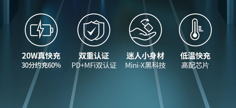 苹果MFi+PD双认证，折叠便携：绿联 迷你小金刚 PD20W 快充充电器 36元包邮 买手党-买手聚集的地方