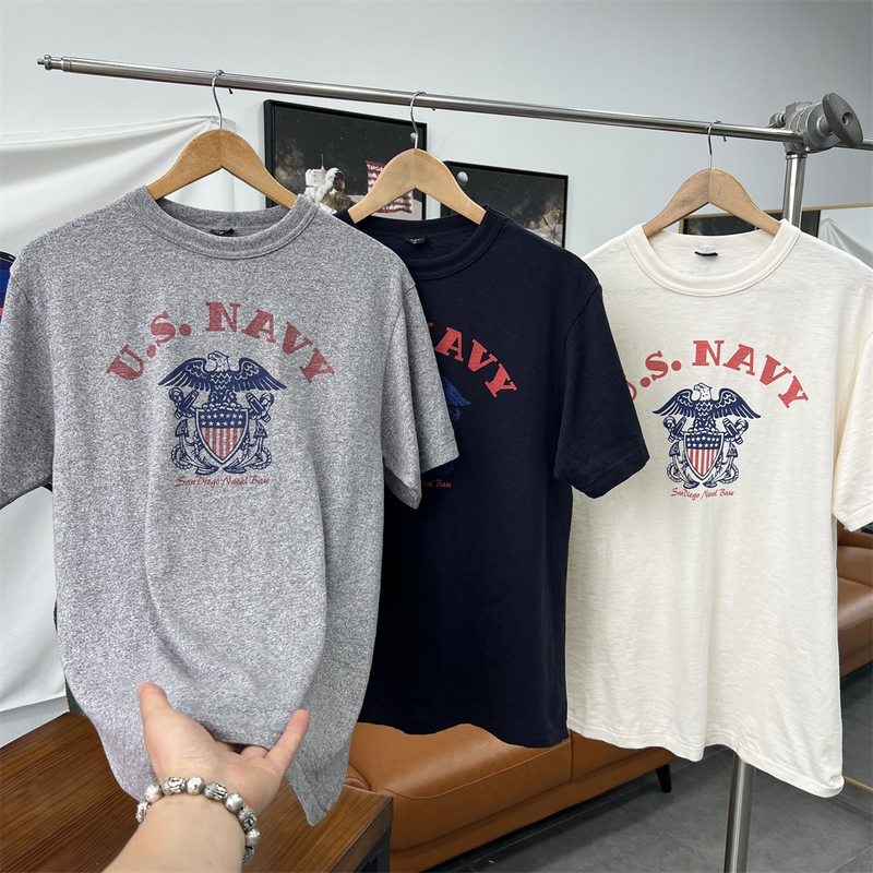 First-Class Pure Original Japanese Line American Air Force All-Cotton Fabric Printed Fashion Casual Short-Sleeve T-Shirt for Men First-Class Pure Original Japanese Line American Air Force All-Cotton Fabric Printed Fashion Casual Short-Sleeve T-Shirt for Men