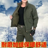 Хлопковый флисовый демисезонный утепленный камуфляжный износостойкий комбинезон, защита от ожогов