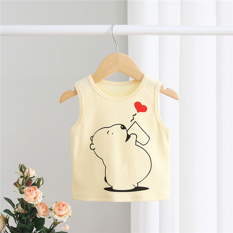 Baby baby boy vest vest nhỏ bông bên trong mặc mùa hè mùa xuân bụng bảo vệ mỏng đáy đáy cạnh cô gái