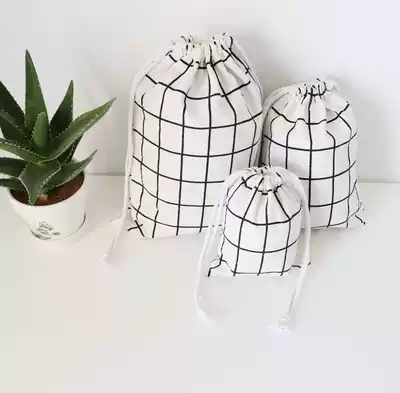 Drawstring pocket Small bag Drawstring drawstring pocket storage cosmetics finishing bag Underwear socks sundries storage bag