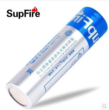 Super Fire light flashlight 18650 Lithium battery grey rechargeable 3 7V with protective circuit board