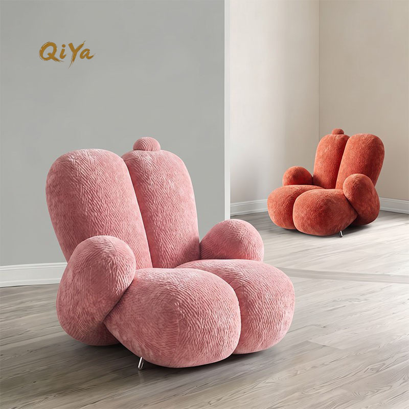 Modern Minimalist Single Sofa Chair Living Room Leisure Lazy Chair Cloud Shape Creative Designer Chair