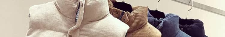 Corduroy vest nữ ngắn đoạn thu đông 2018 phiên bản Hàn Quốc mới của chiếc khăn rằn dày buông xuống áo khoác cotton áo nữ trung niên
