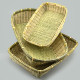 Storage living room kitchen household square woven bamboo basket