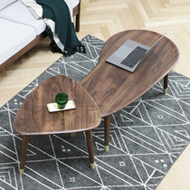 North American black walnut coffee table small apartment combination creative coffee table modern minimalist living room Nordic coffee table TV cabinet