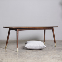 North American black walnut dining table bench bed end bench shoe changing bench seat combination modern minimalist long bench