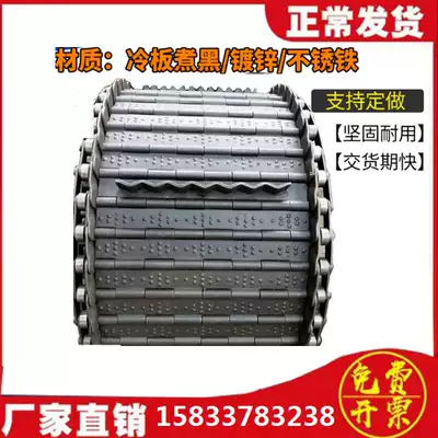 Carbon steel chain plate chain chip conveyor belt Stainless steel chain plate pitch 31 75 50 8 Industrial drive chain