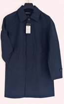 Foreign trade original single mens lapel casual tooling windbreaker simple Joker windbreaker medium and long coat