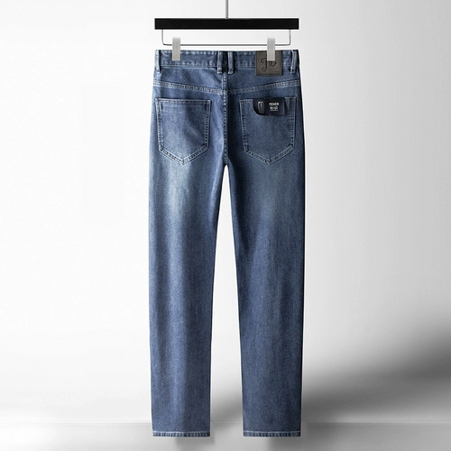 Летние синие джинсы, штаны для отдыха, Германия, свободный прямой крой