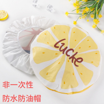 Cartoon waterproof shower cap female Bath hair cap kitchen cooking oil smoke cap household plastic shower cap head cover